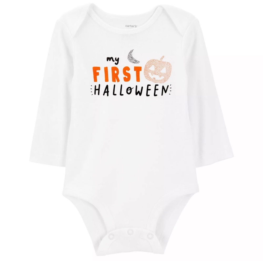 Carter's White Halloween Bodysuit